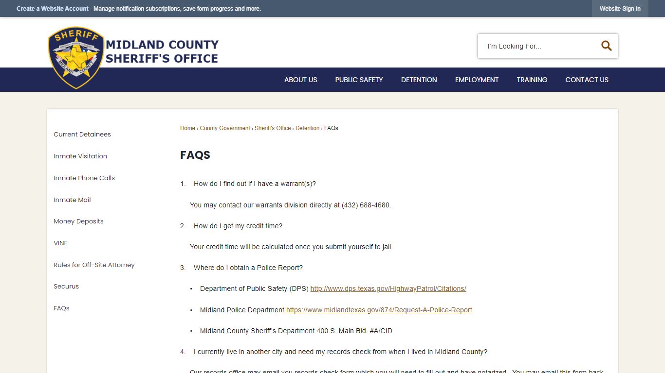 FAQs | Midland County, TX
